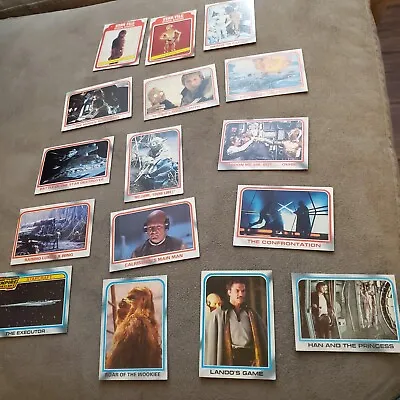 Star Wars Empire Strikes  Back Lot Of 16 Topps Trading  Cards 1980  • $3.99
