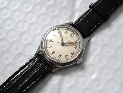 Vintage Longines Sei Tacche WWII Military Original Dial Men's Watch Rare • $725