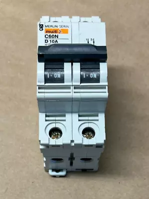 Merlin Gerin C60N D10A 2-Pole Circuit Breaker • $10