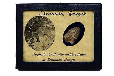 Civil War Bullet Relic From Savannah Georgia With Display Case And COA • $20.89