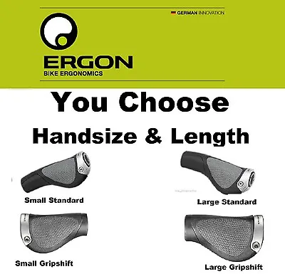 Ergon GP1-Small Or Large/ Standard Grip Or GripShift Length MT/Hybrid Bike GP1-L • $33.90