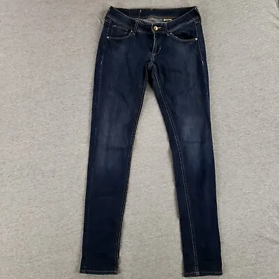 H&M Low Rise Skinny Jeans 27x32 Dark Wash Modern Denim Current Soft • $12.63