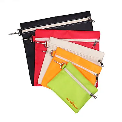 $13.99 • Buy Multi-Purpose Zipper Tool Bags Set Organize Storage Pouch Canvas Tool Clip-On