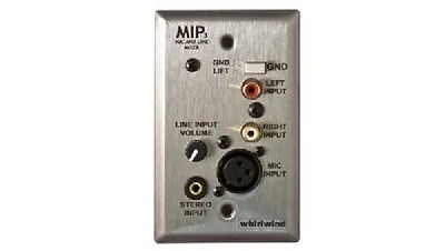 Whirlwind MIP3S Microphone & Line Mixer Media Input Wall Plate XLR TRS RCA • £171.01