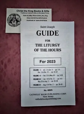 $6 • Buy 2023 St Joseph Guide To The 4-volume Liturgy Of The Hours-item 409/10 (set)