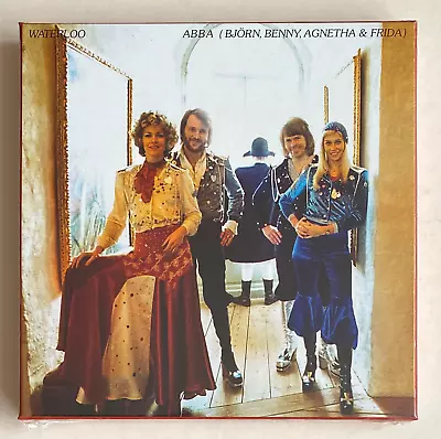 ABBA * WATERLOO - THE SINGLES * 50th ANNIVERSARY 3x 7  VINYL BOX SET * BN&M! • £85