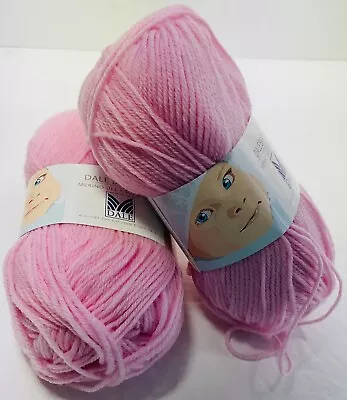 Dale Garn Baby Ull Merino Superwash Unit Of 1 Pink New Vintage • $15.40