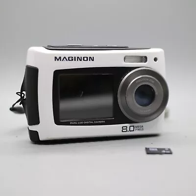 £34.99 • Buy Maginon 8.0MP Underwater Compact Digital Camera Selfie Screen White Tested