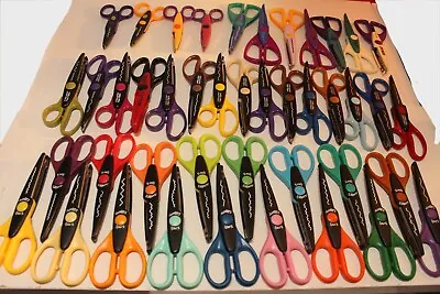 Fiskars Kraft Edgers + Lot Of 43 Scissors Arts Crafts Decorative Scrap Book • $50