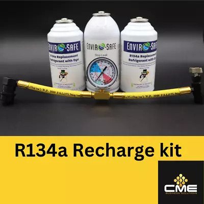 Enviro-Safe R134a Replacement Refrigerant  W/Dye Stop Leak & Gauge  • $44.99