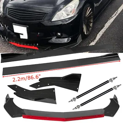 For Infiniti G37 G35 Front Bumper Lip Rear Splitter Spoiler 86.6  Side Skirt • $149.99