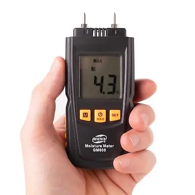 Moisture Meter Digital LCD Portable Damp Detector Reader Wall Tester Sensor Wood • £19.99