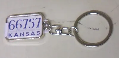 Keychain 66757 Neodesha Kansas Silver Local Lantern Press Metal New • $4.99