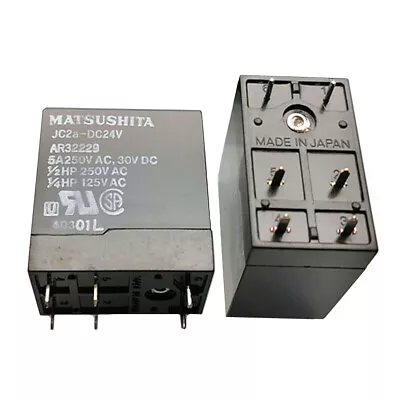 2PCS MATSUSHITA JC2a-DC24V AR32229 Power Relay 5A 250AVC 6Pins • $16.20