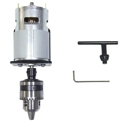 DC 12-24V Lathe Press Motor With Miniature Hand Drill Chuck For Woodworking Tool • $65.99