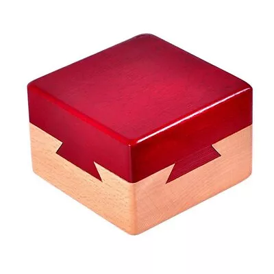 Impossible Dovetail Box Mini 3D Brain Teaser Wooden Magic Drawers Gift Jewele... • $18.69