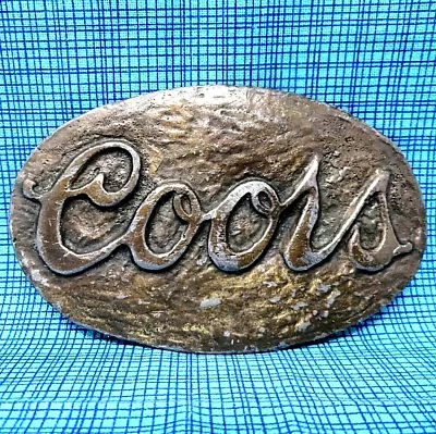 Vintage Coors Belt Buckle Old School Hardware Beer Promo Made In Taiwan  .XTT180 • $23.99