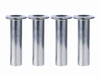 4X 316 Casting Stainless Steel Fishing Rod Holder For Boat Flush Mount 90 Degree • $80.75