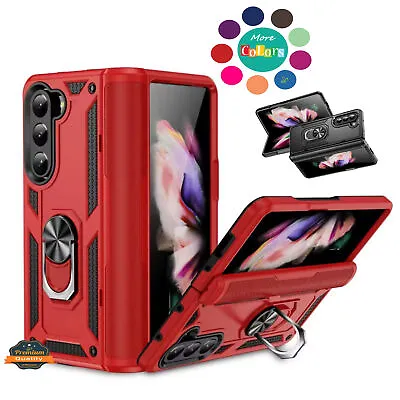 For Motorola Razr+ Plus (2023) Shockproof Hybrid PC + TPU Ring Stand Case Cover • $14.78