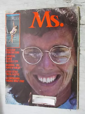 Ms. Magazine July 1973 Billie Jean King Virginia Wolf Story Women's Feminism • $19.95