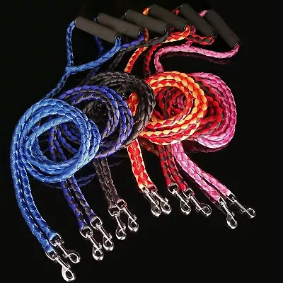 $20.95 • Buy 2 Ways No Tangle Coupler Multiple Duplex Double Dog Pet Walking Nylon Leash Lead