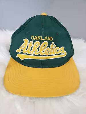 Vintage 90s Oakland As Athletics Sports Specialties Snapback Hat The Twill • $38.72