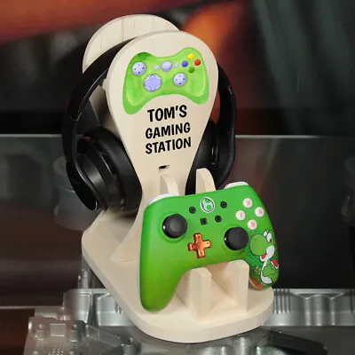 £27.50 • Buy Personalised Xbox One Controller And Headphone Wooden Gaming Station