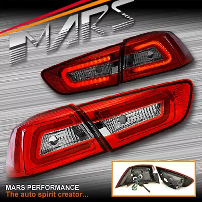 MARS Clear Red 3D LED Tail Lights For MITSUBISHI LANCER CJ CF SEDAN 07-19 & EVO • $439.99