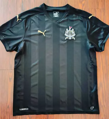 Newcastle United EPL - Puma 2017/2018 Third Kit All Black No Sponsor - Mens XL • $49.99