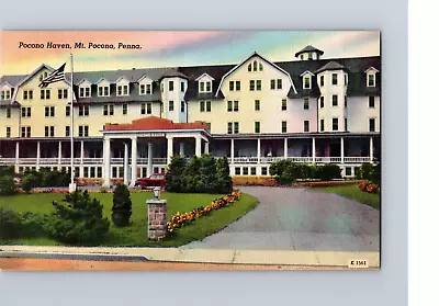 Pocono Haven Resort Mt Pocono PA C1940 Postcard • $5.50