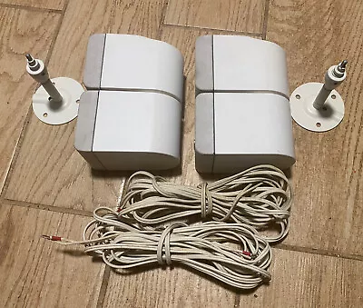 2 X Vintage Bose First Gen Double Cube Speakers W Cables & Brackets Bose Sound ! • $74.99