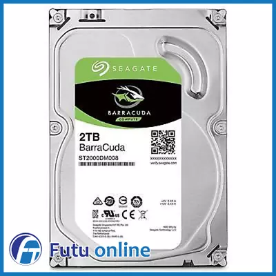 Seagate 2TB BarraCuda 3.5  HDD SATA Internal Hard Drive Desktop PC ST2000DM008 • $118