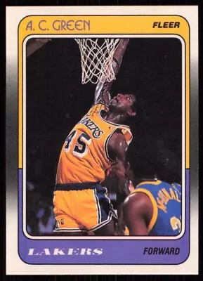 1988-89 Fleer A.C. Green Los Angeles Lakers #66 • $1.99