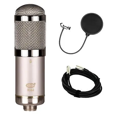 MXL R144 HE Microphone W/ 20-foot XLR Cable & Pop Filter Bundle • $139.95