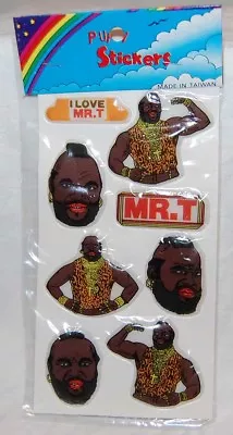 A-Team / Mr. T - Puffy Stickers Mint Sealed - Television Moc Version #1 - 1980's • $4.95