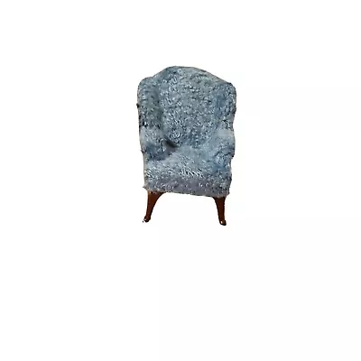 Marx LITTLE HOSTESS Wing Back Chair Vintage Dollhouse Furniture Custom Fabric • $12.98