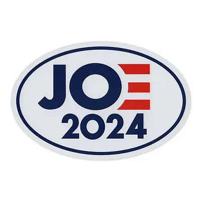 Oval Magnet - Joe 2024 - Joe Biden President - 6  X 4  Magnetic Bumper Sticker • $7.49