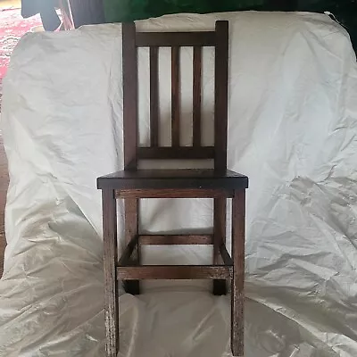 Childs Oak Chair Mission Style Paris Mfg.  • $29.99