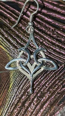 💕WOW Amazing OLA GORIE Sterling Silver Celtic Kells Love Bird Earrings • £59.99