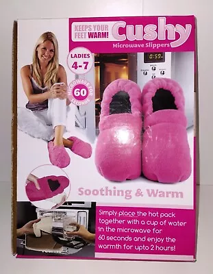 Chusy Microwave Pink Ladies Slippers 4-7 • £7.98