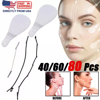 $7.68 • Buy 40-80pc/Set V Tapes Shape Tape Anti Wrinkle Instant Face Neck Eye Lift Face Lift
