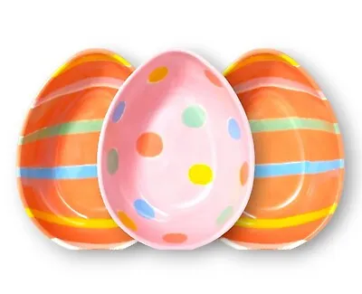 13oz Melamine Egg Shaped Bowls - Multicolor - Spritz - Perfect For Your Kitchen! • $19.99