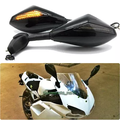 Motorcycle LED Turn Signal Side Mirrors For Ducati 848 EVO 2011 12 13/ 848 08-10 • $35.39