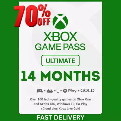 Xbox Game Pass Ultimate 12-Months + Bonus Month | Global Live Gold 🌍 No Code🎮 • £59.99