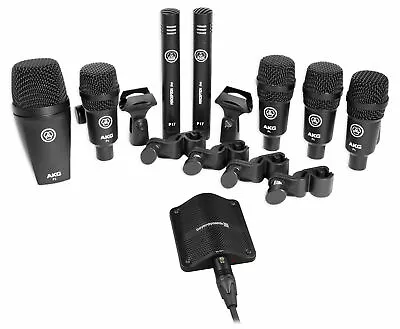 AKG Drum Set Session I (7) Microphone Kit W/Bass/Overhead/Snare/Tom+Boundary Mic • $549.85