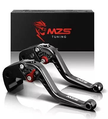 MZS Black Motorcycle Brake Clutch Levers Short Adjustable CNC Compatible With Z6 • $19.99