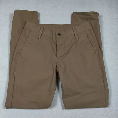 Men's Levi's Flat Front Chino Pants Sz 30 X 30 Brown Canvas 4 Pocket Stretch • $14.50