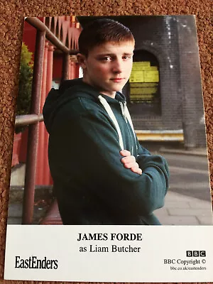 Eastenders Cast Card - James Forde As Liam Butcher • £0.90