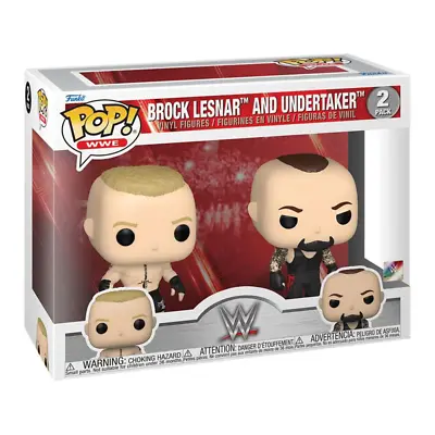 Officially Licensed Funko Collectible WWE Brock Lesnar & Undertaker Pop! 2-Pack • $61.95