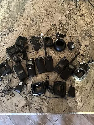 Motorola Two Way Radio Lot For Parts 6 Radios And 8 Chargers Fast Free Shipping • $164.95